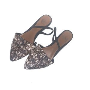 Multi Patterned Report Flat Mules 9